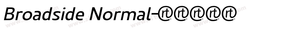 Broadside Normal字体转换